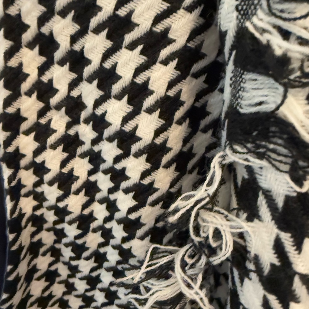 Patchwork Mixed Pattern Leopard Print & Houndstoo… - image 4